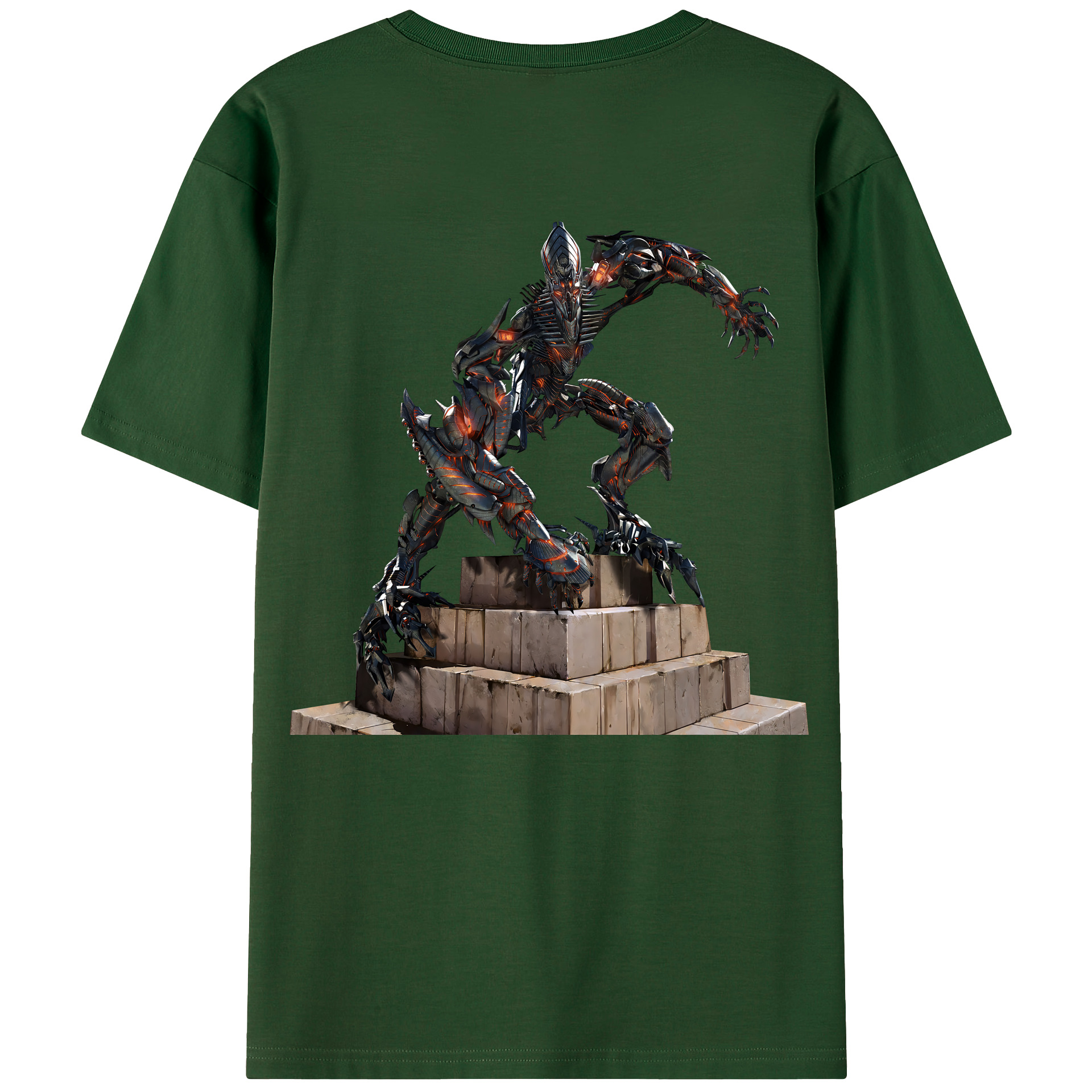 （画像用） Transformers トランスフォーマー 綿100％半袖Tシャツ（背面プリント）